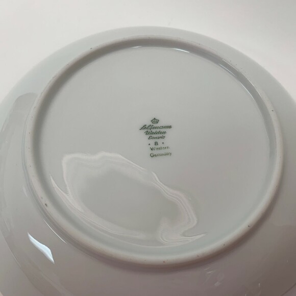 Seltmann Weiden Bavaria Western Germany Coup Bowls Lot of 2 Gray Grids Squares - Picture 8 of 8